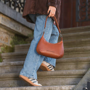 Nancy Full-Grain Leather Shoulder Bag til Kvinder – alternate product view 3