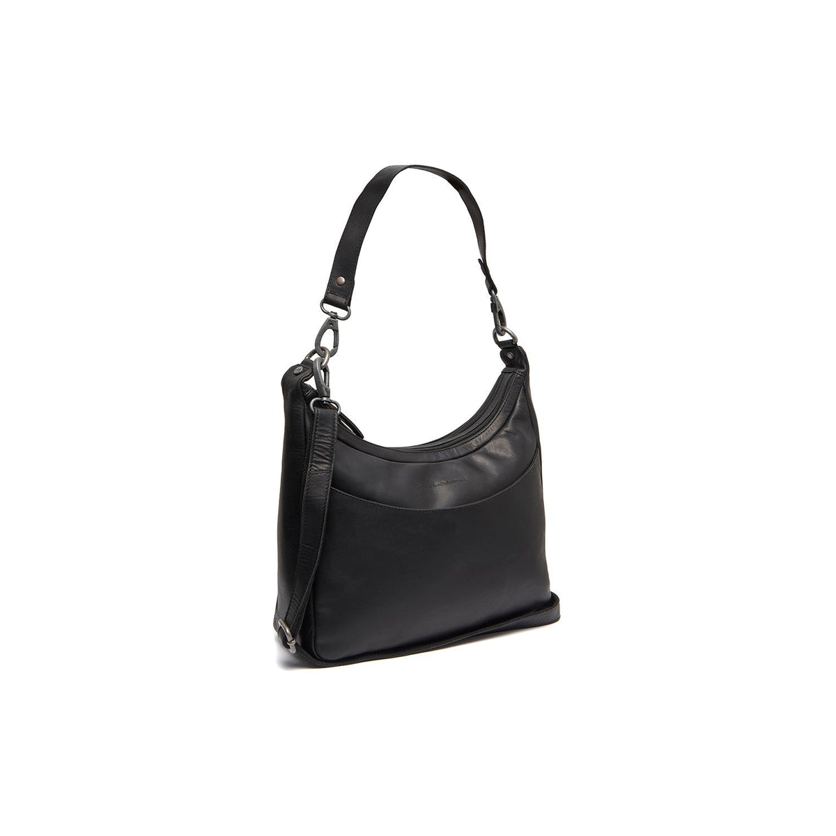 Olvia Full-Grain Leather Shoulder Bag til Kvinder in Classic 100% Full-Grain Leather - Full Exterior Front Profile View | Buy Online