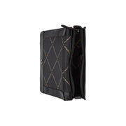 Osuna Full-Grain Leather Shoulder Bag til Kvinder - Structured Side Profile Showing Gusset Depth &amp; Expansion Capacity