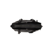 Pretoria Full-Grain Leather Shoulder Bag til Kvinder - Structured Side Profile Showing Gusset Depth &amp; Expansion Capacity