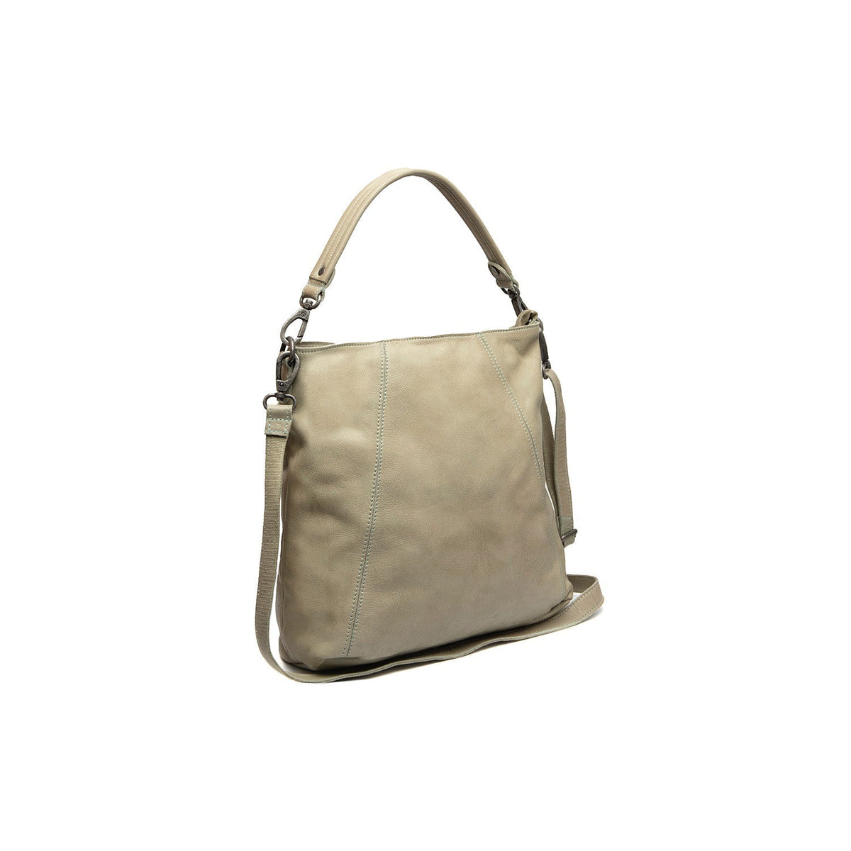 Sintra Full-Grain Leather Shoulder Bag i klassisk 100% kernelæder - Full Exterior Forfra med skræddersyet silhuet | Køb online