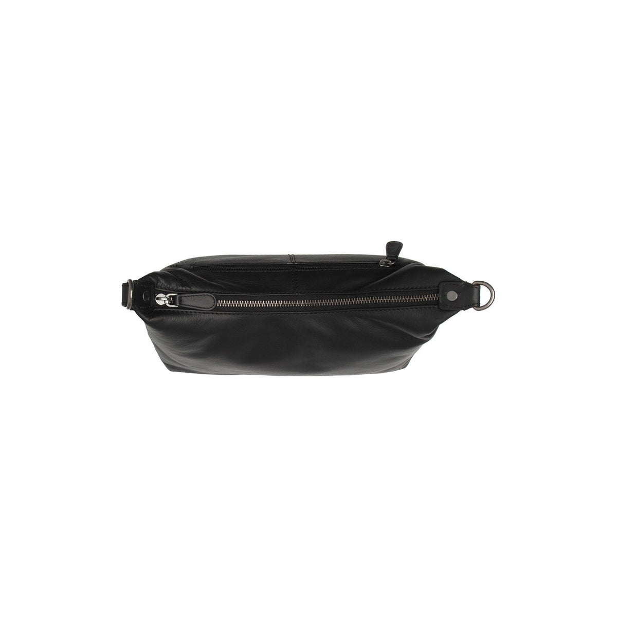 Skara Full-Grain Leather Shoulder Bag til Kvinder - Structured Side Profile Showing Gusset Depth &amp; Expansion Capacity