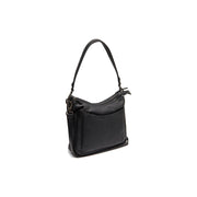Tivra Full-Grain Leather Shoulder Bag til Kvinder in Classic 100% Full-Grain Leather - Full Exterior Front Profile View | Buy Online
