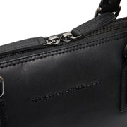 
Classic 100% Full-Grain leather Bag - Bagfra med forstærkede læderremme og syninger