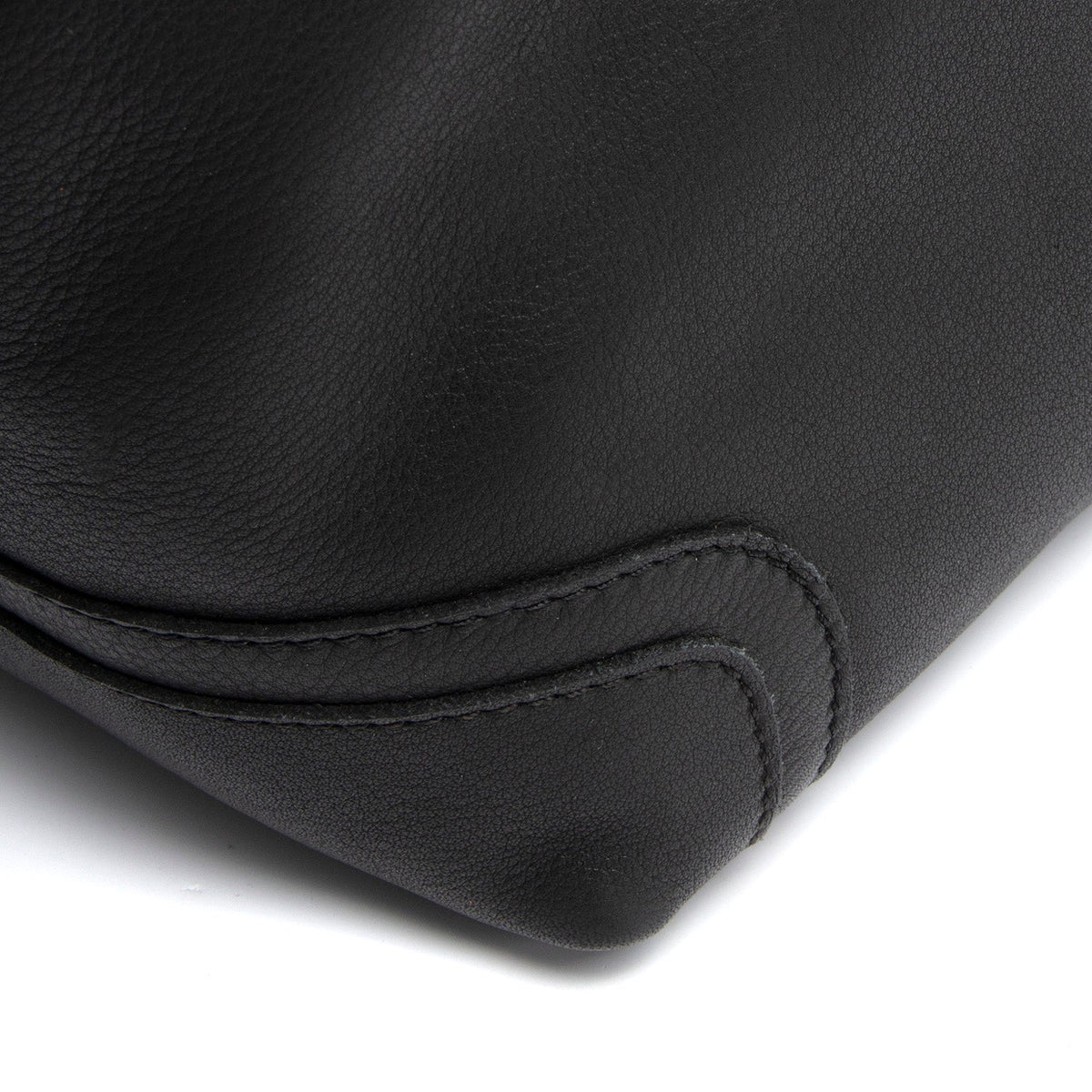 Black Leather Shoulder Bag Zarita, detail view 4