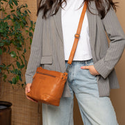 Zarita Full-Grain Leather Shoulder Bag til Kvinder – alternate product view 3