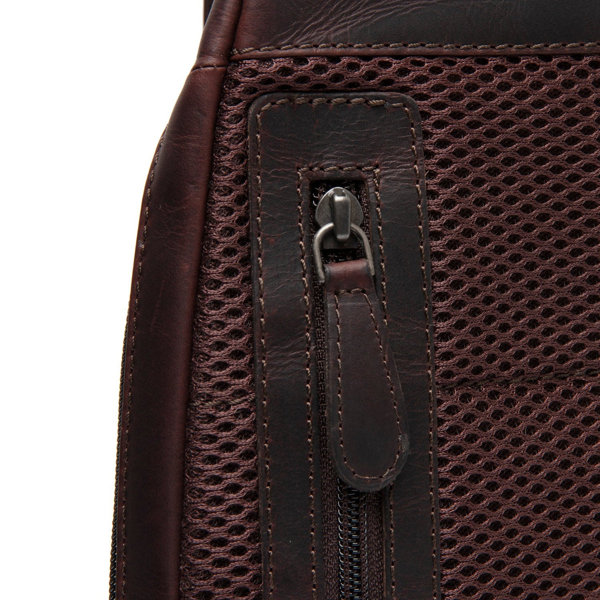 Brown Leather Sling Bag Bowey til Kvinder, detail view 4