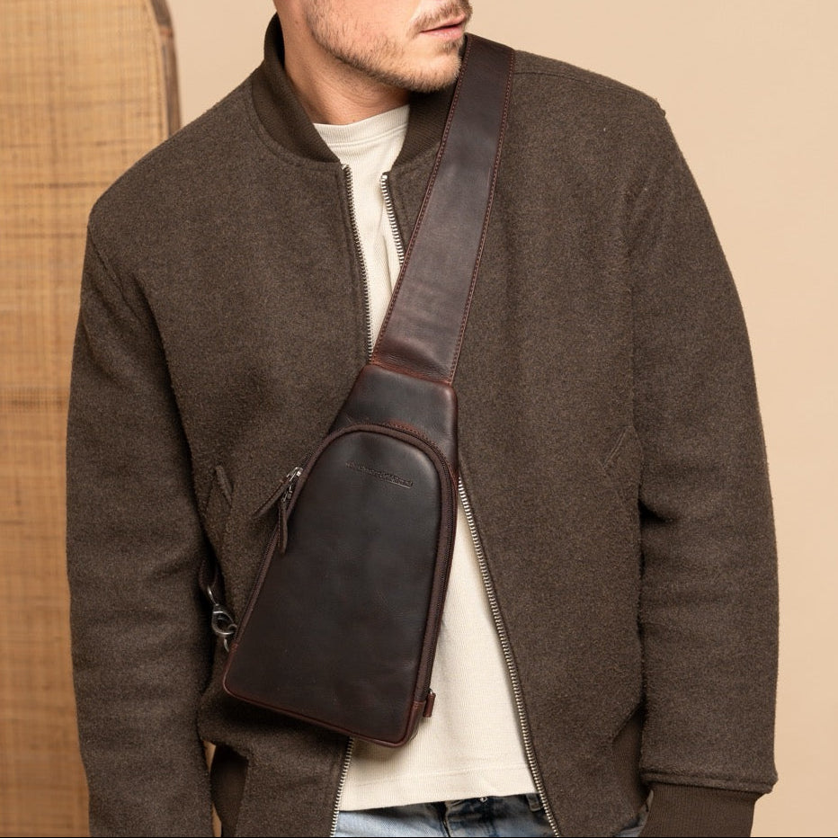 Leather Sling Bag Bowey til Kvinder – alternate product view 2