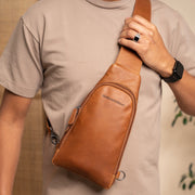 Leather Sling Bag Bowey til Kvinder – alternate product view 3