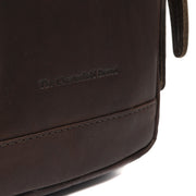 Brown Leather Sling Bag Riga til Kvinder, detail view 3