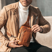 Leather Sling Bag Riga til Kvinder – alternate product view 2