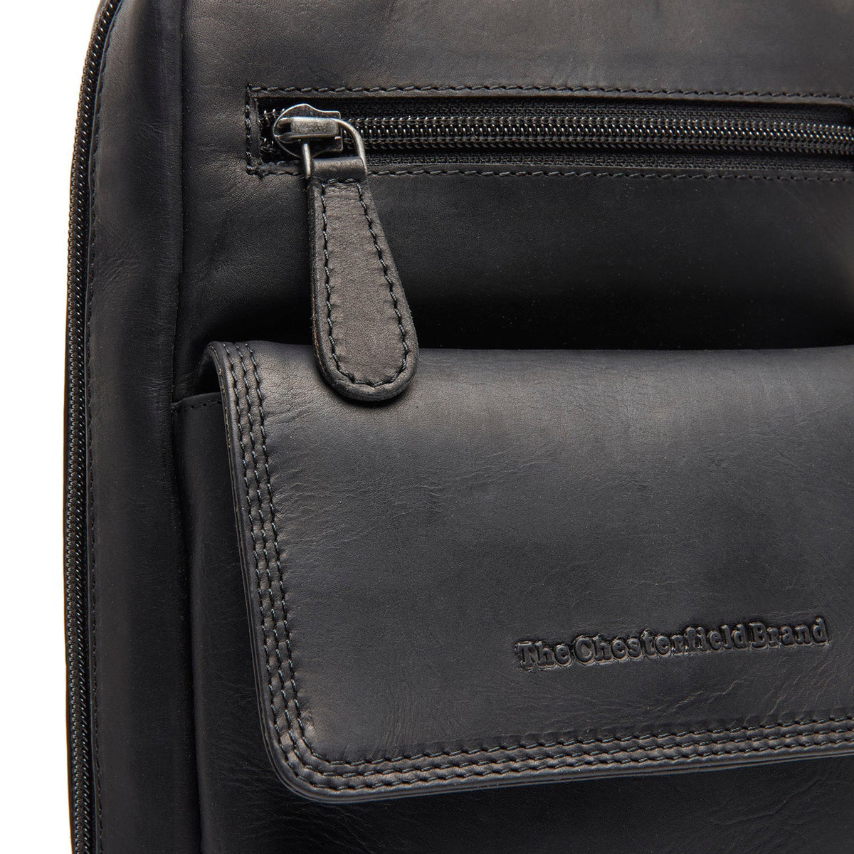 Leather Sling Bag Turelle til Kvinder - Structured Side Profile Showing Gusset Depth &amp; Expansion Capacity