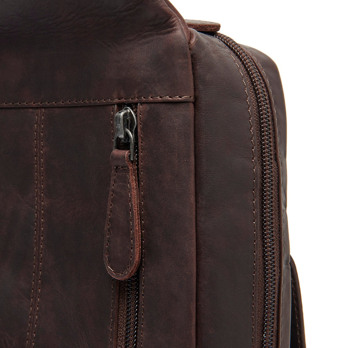 Brown Leather Sling Bag Turelle til Kvinder, detail view 3
