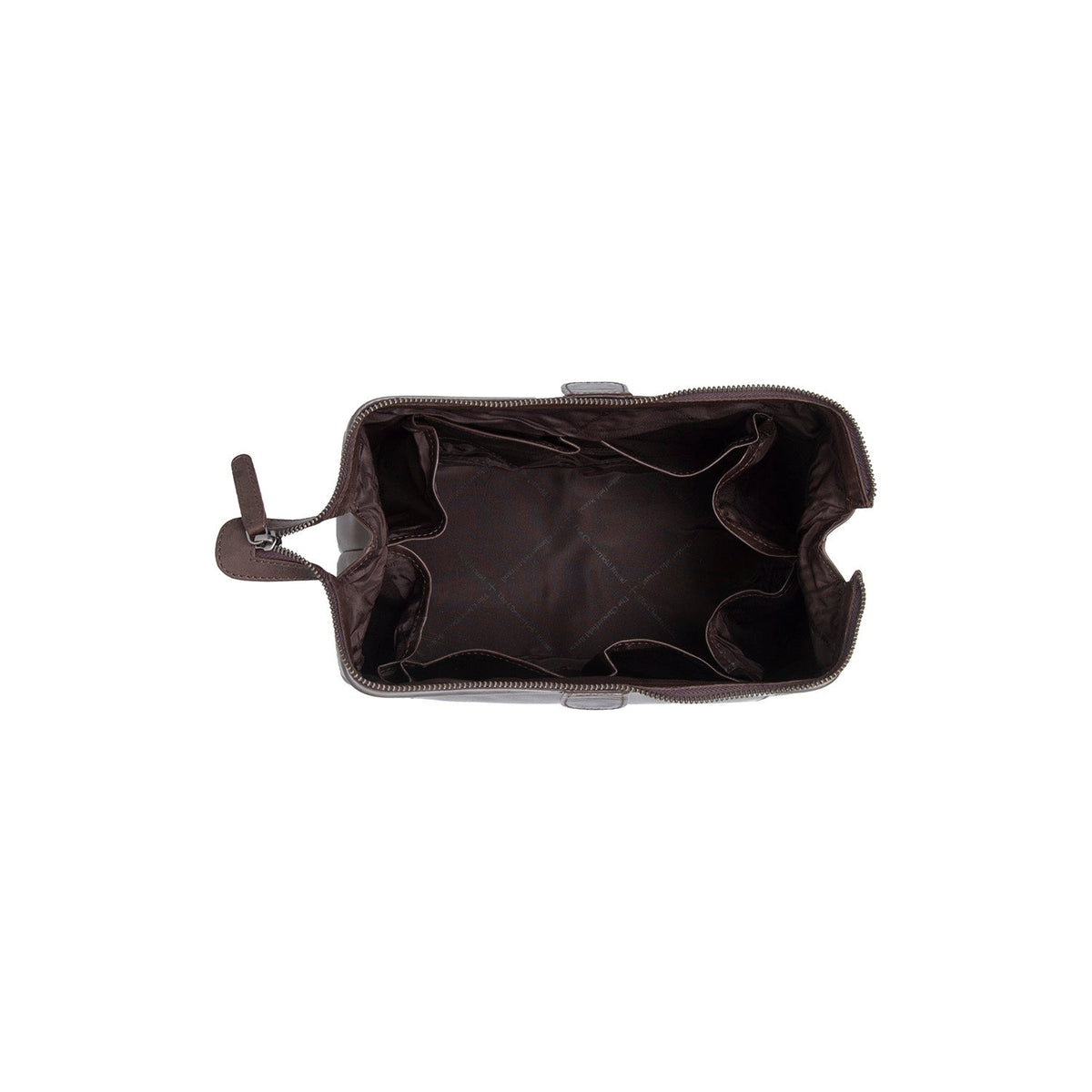 Brown Leather Toiletry Bag Biassa, detail view 1