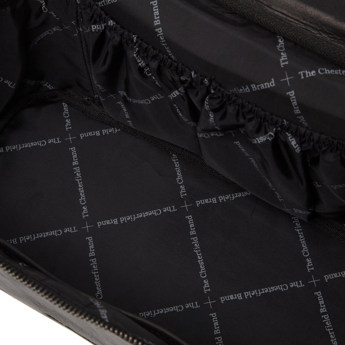 Authentic 100% Full-Grain Leather Grain Texture & Heavy-Duty Seam Stitching Detail