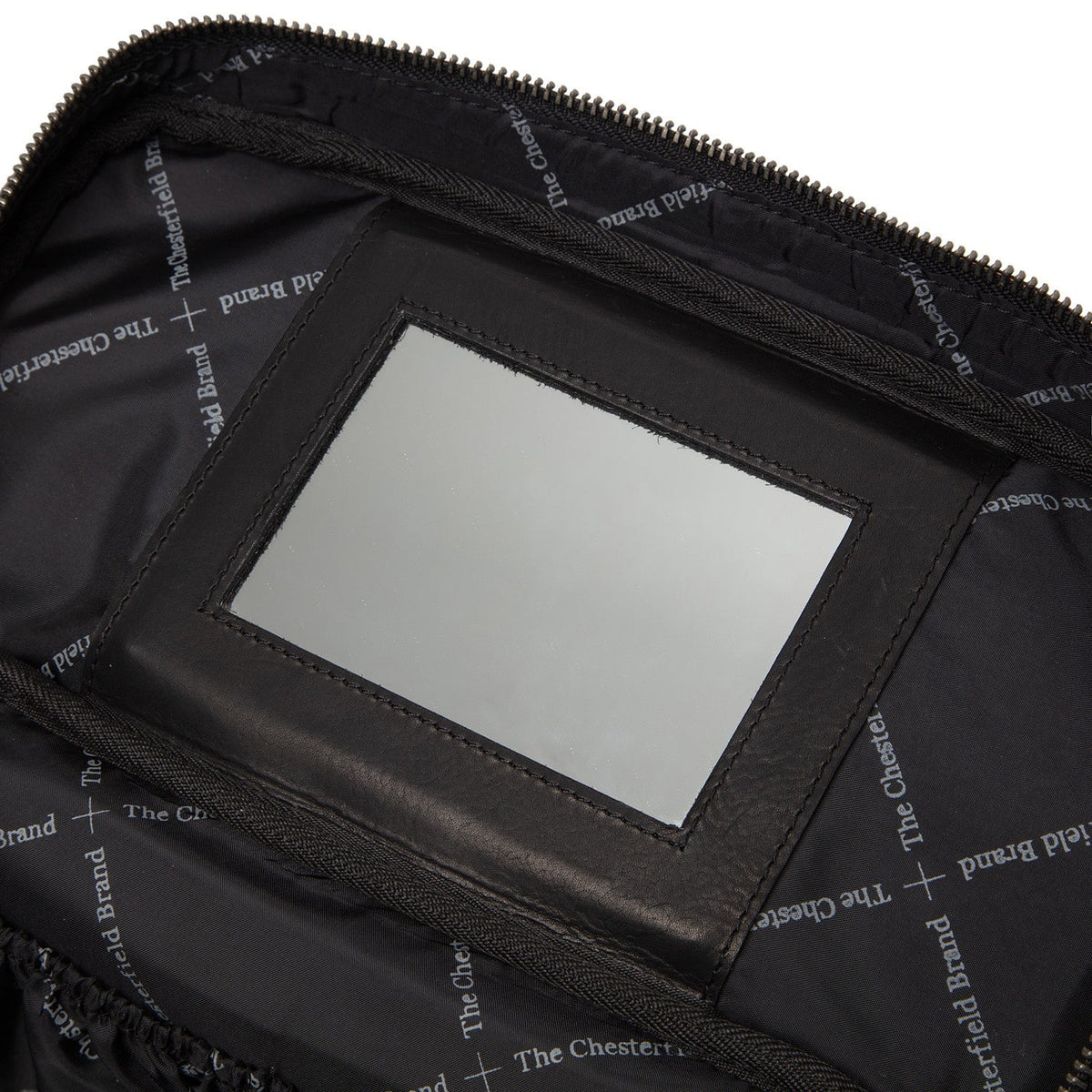Interior View Showing Quilted Viscose Lining & Dual Inside Utility Storage Pockets