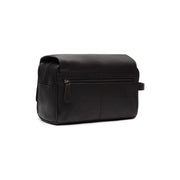 Tailored Rib Cuffs &amp; Hem Craftsmanship Construction Detail on Rosario Full-Grain Leather Toiletry Bag til Kvinder