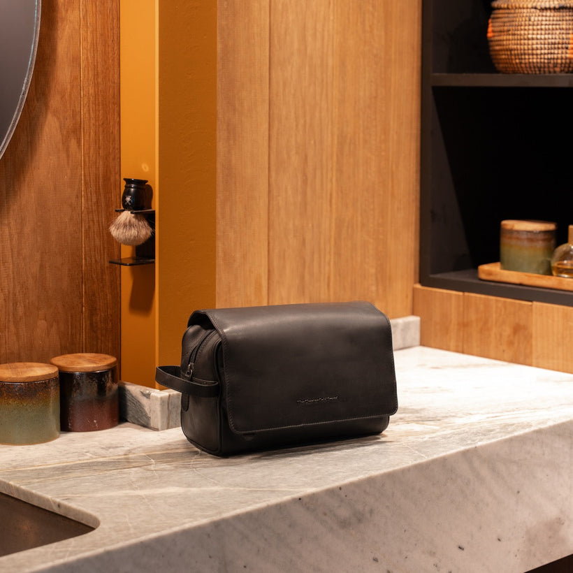 Rosario Full-Grain Leather Toiletry Bag til Kvinder