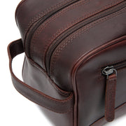 Stacey Full-Grain Leather Toiletry Bag til Kvinder – alternate product view 3