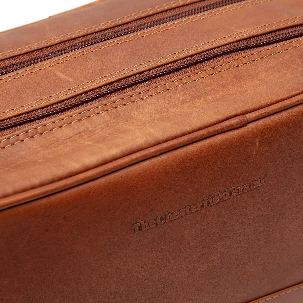 Stacey Full-Grain Leather Toiletry Bag til Kvinder – alternate product view 3