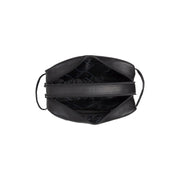 Tailored Rib Cuffs &amp; Hem Craftsmanship Construction Detail on Stefan Full-Grain Leather Toiletry Bag til Kvinder