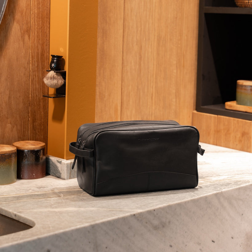 Stefan Full-Grain Leather Toiletry Bag til Kvinder