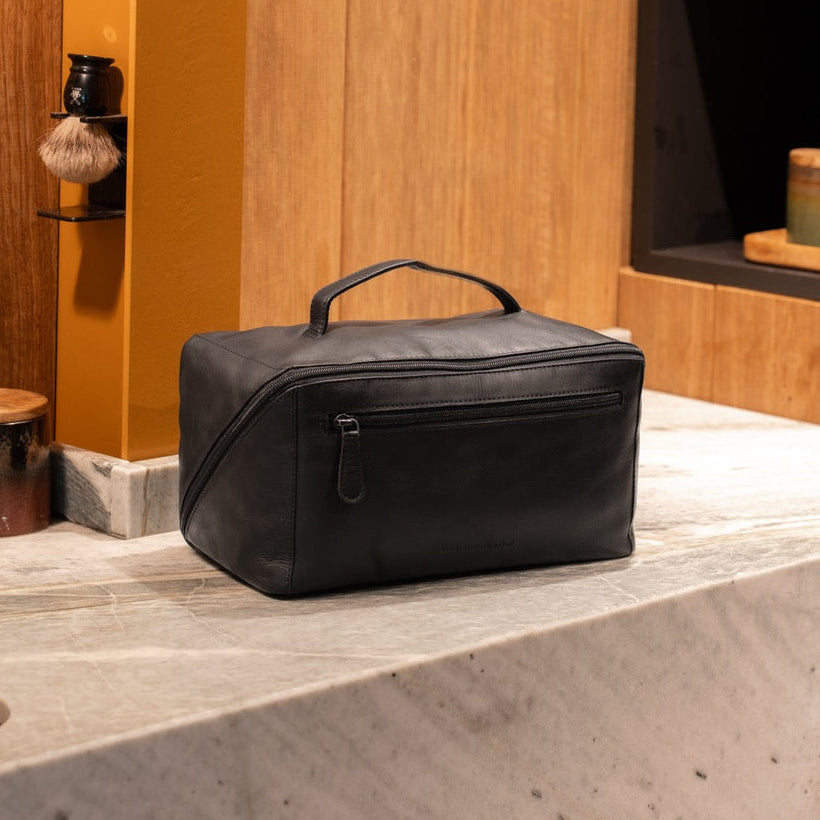 Trevia Full-Grain Leather Toiletry Bag til Kvinder