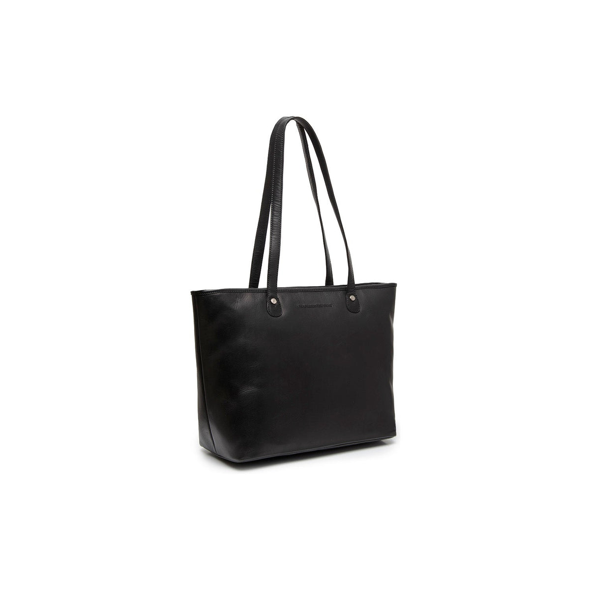 Astano Full-Grain Leather Tote Bag in Tan 100% Full-Grain Leather - Full Exterior Forfra med skræddersyet silhuet | Køb online