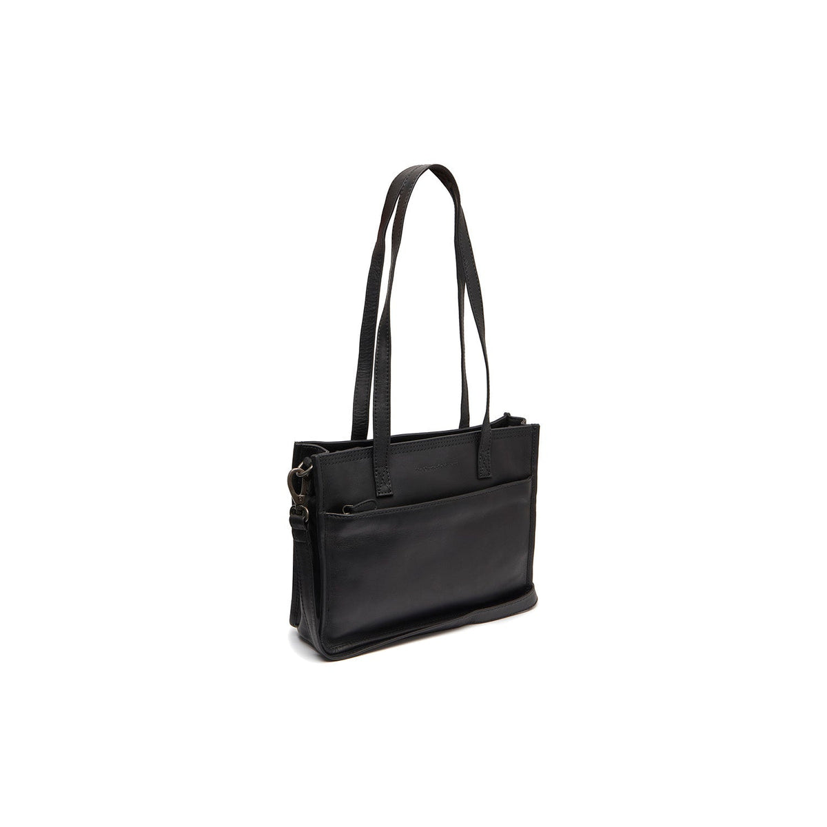 Estella Full-Grain Leather Tote Bag i klassisk 100% kernelæder - Full Exterior Forfra med skræddersyet silhuet | Køb online