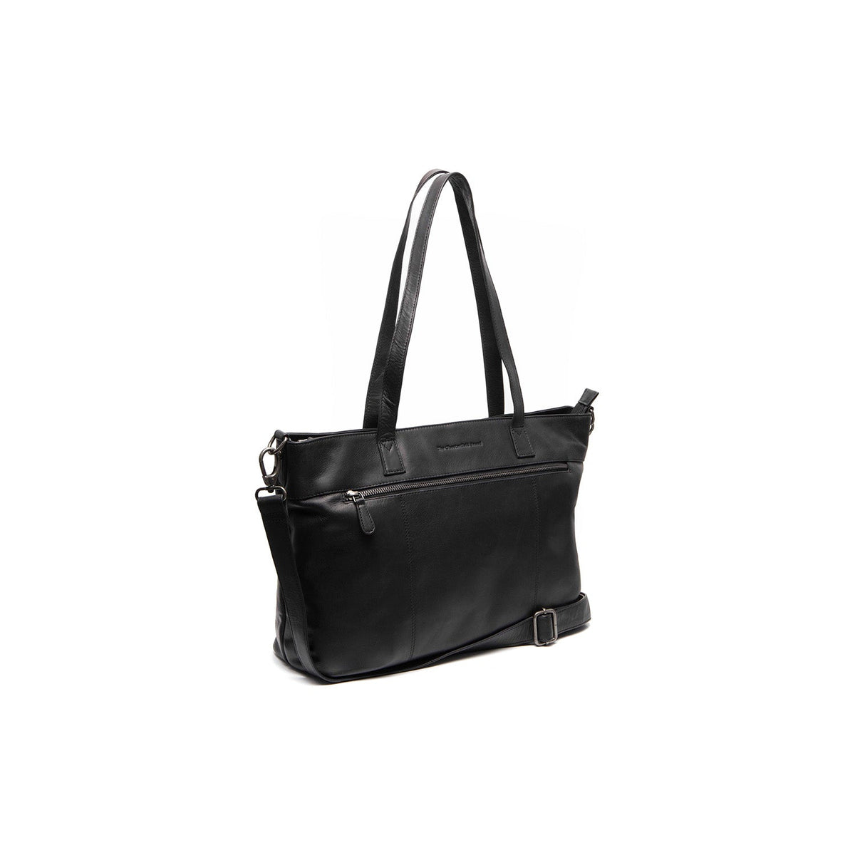 Osira Full-Grain Leather Tote Bag i klassisk 100% kernelæder - Full Exterior Forfra med skræddersyet silhuet | Køb online