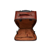 Tailored Rib Cuffs &amp; Hem Craftsmanship Construction Detail on Leather Trolley San Marino til Kvinder