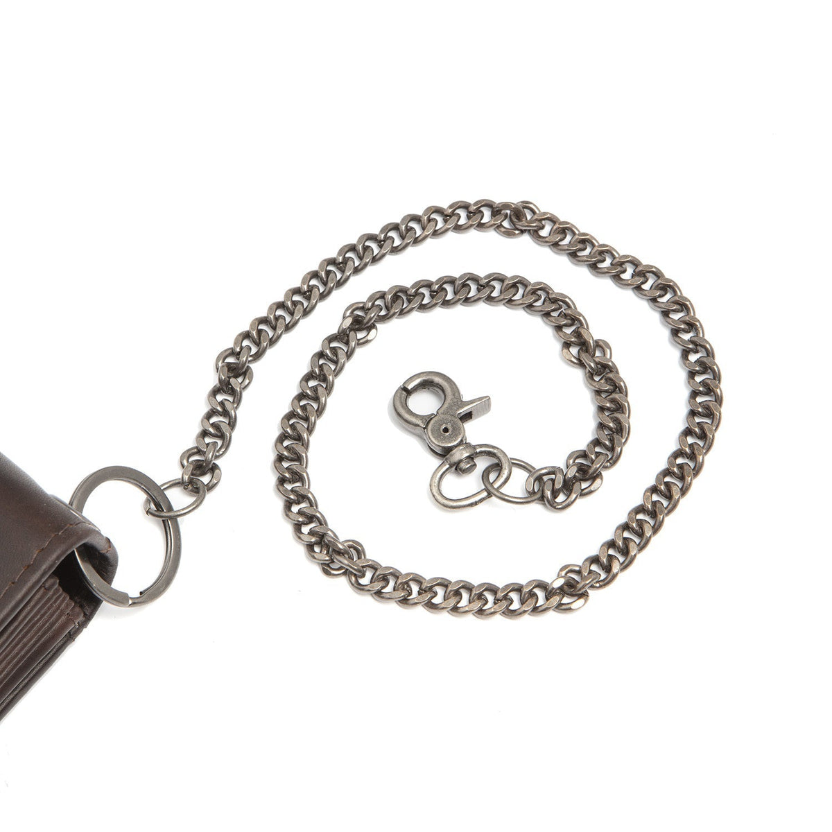 Bora Full-Grain Leather Waiter Wallet til Kvinder - Structured Side Profile Showing Gusset Depth &amp; Expansion Capacity