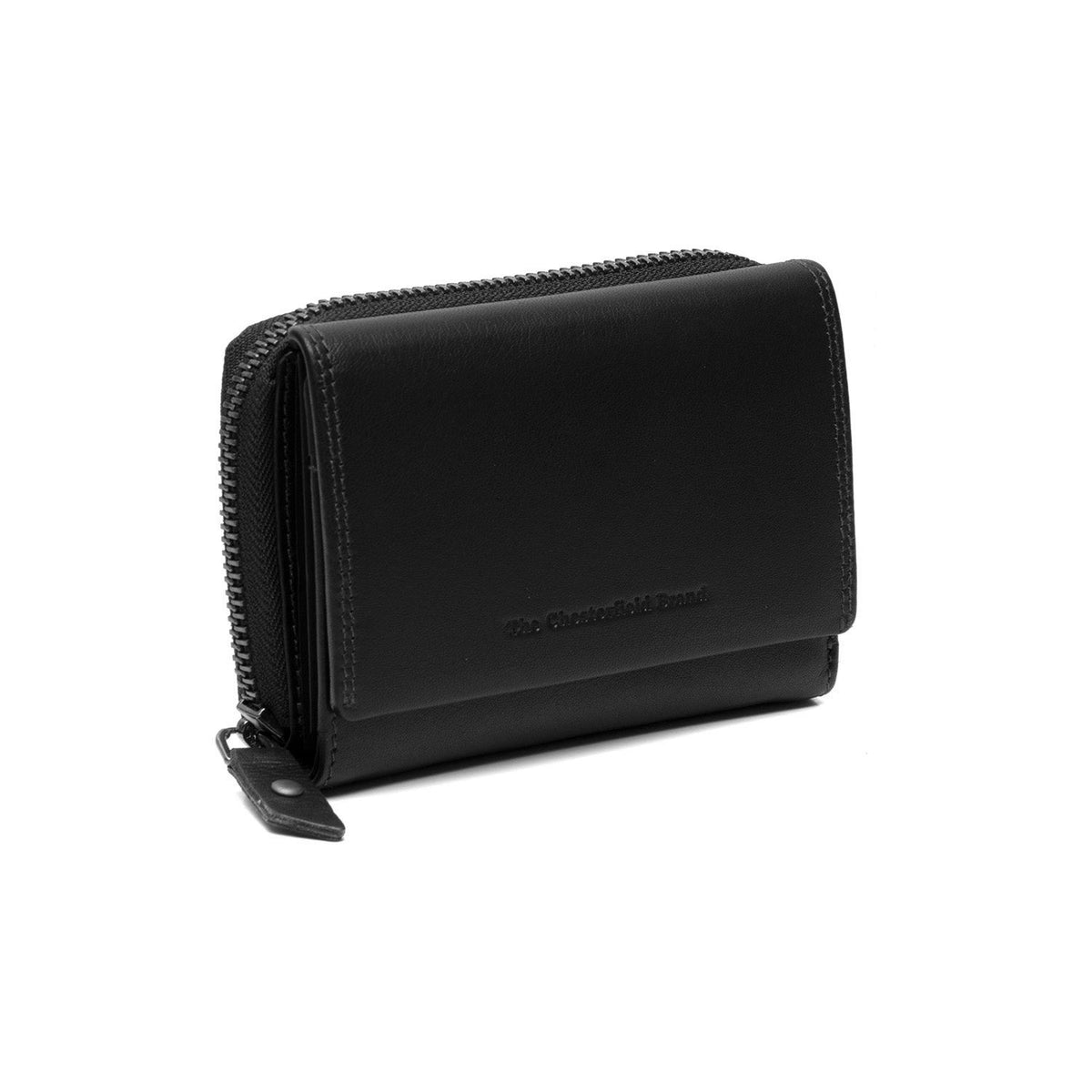 Doniva Full-Grain Leather Wallet i klassisk 100% kernelæder - Full Exterior Forfra med skræddersyet silhuet | Køb online