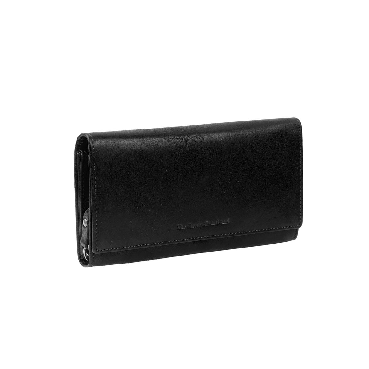 Hampton Full-Grain Leather Wallet til Kvinder in Classic 100% Full-Grain Leather - Full Exterior Front Profile View | Buy Online