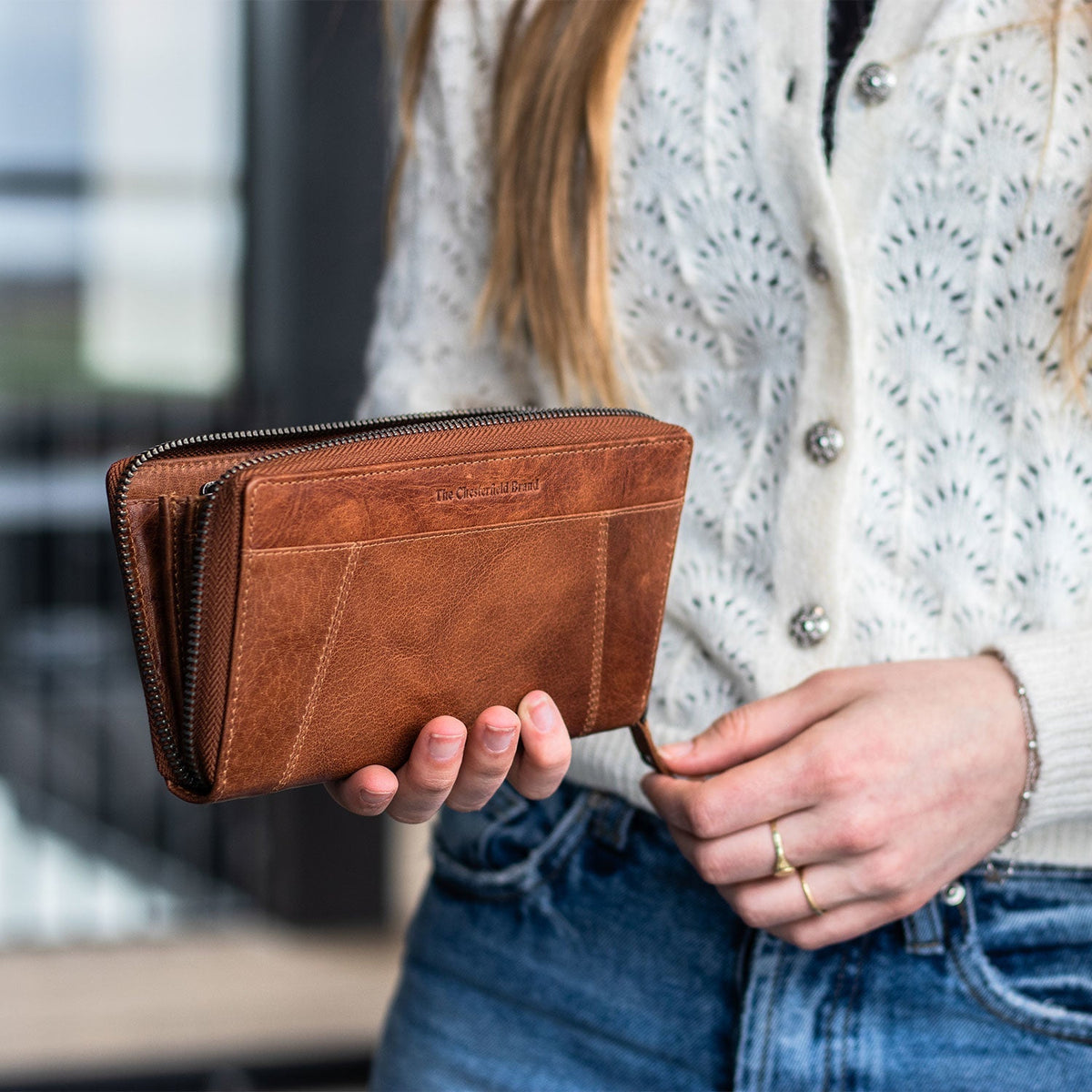 Havana Full-Grain Leather Wallet til Kvinder – alternate product view 2