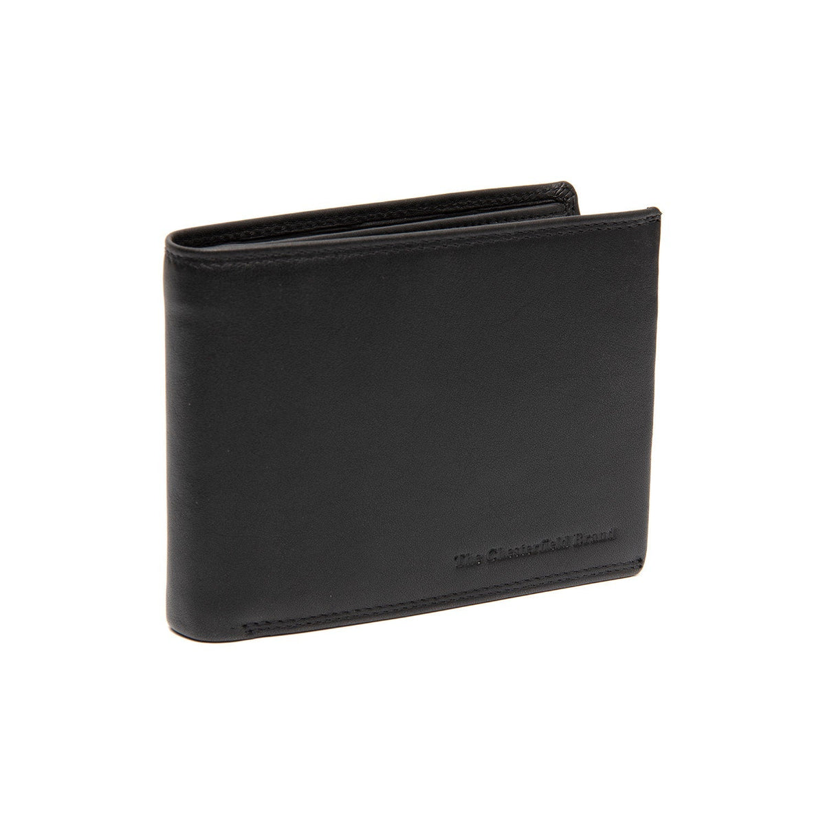 Hendrick Full-Grain Leather Wallet til Mænd in Classic 100% Full-Grain Leather - Full Exterior Front Profile View | Buy Online