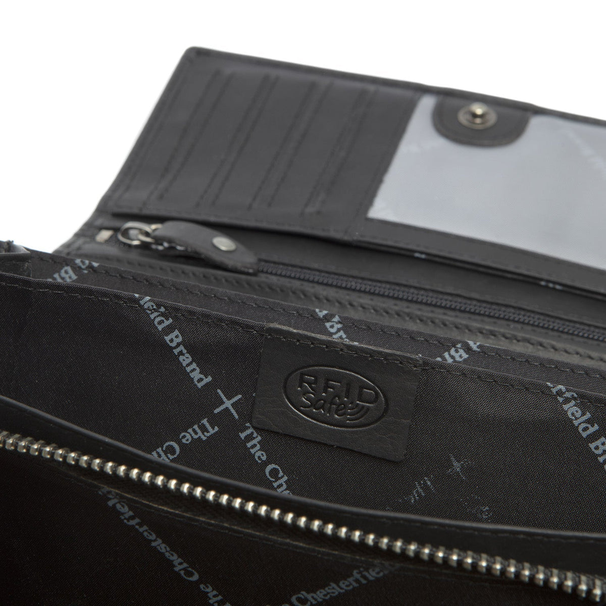 Mirthe Full-Grain Leather Wallet til Kvinder - Structured Side Profile Showing Gusset Depth &amp; Expansion Capacity