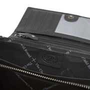 Mirthe Full-Grain Leather Wallet til Kvinder - Structured Side Profile Showing Gusset Depth &amp; Expansion Capacity