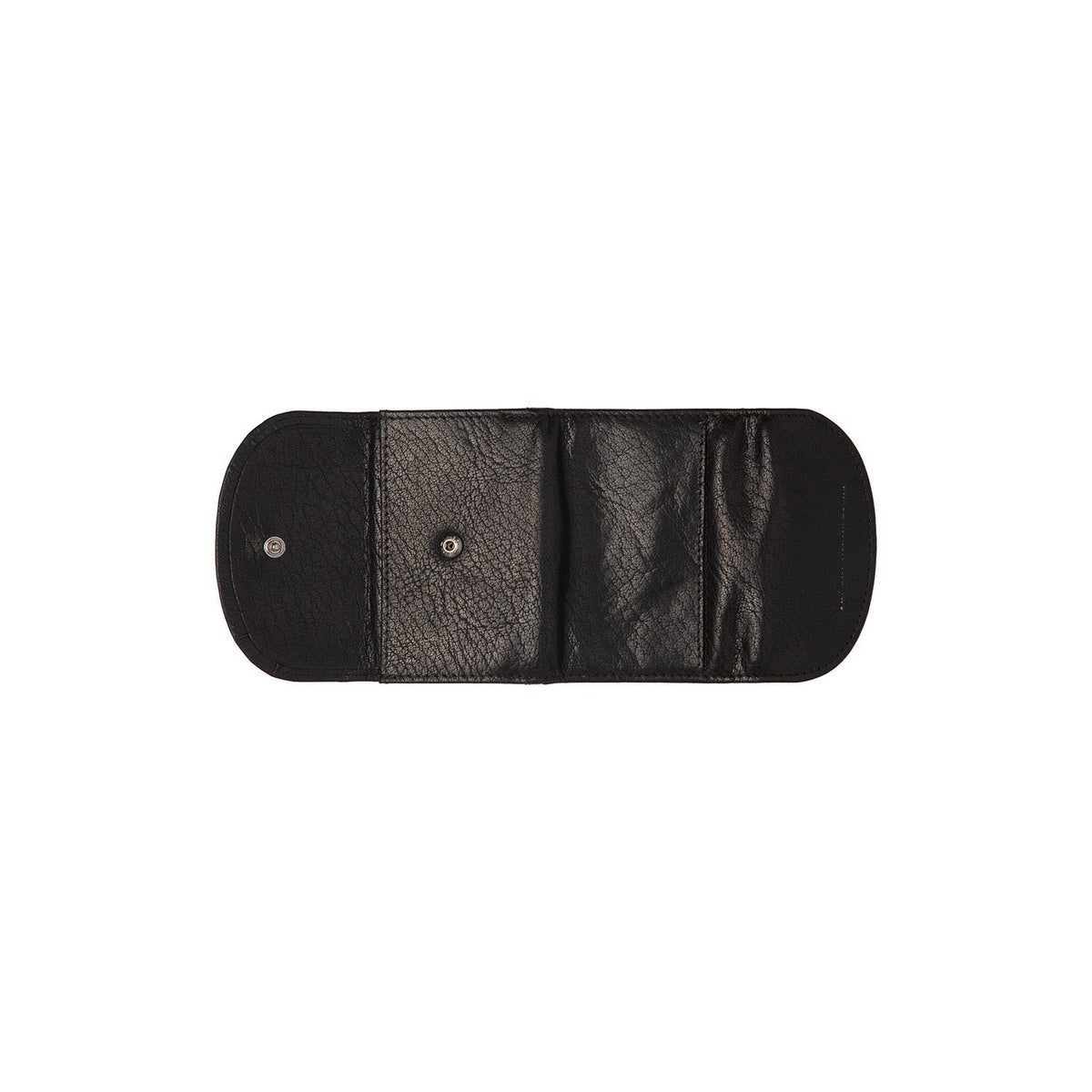 Solid Antique Brass Hardware &amp; Heavy-Duty Dual Zipper Detail on Newton Full-Grain Leather Wallet til Kvinder