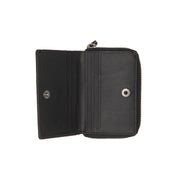 Osum Full-Grain Leather Wallet til Kvinder - Structured Side Profile Showing Gusset Depth &amp; Expansion Capacity