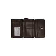 
Classic 100% Full-Grain leather Wallet - Bagfra med forstærkede læderremme og syninger