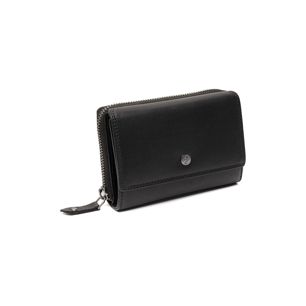 Salviano Full-Grain Leather Wallet til Kvinder in Classic 100% Full-Grain Leather - Full Exterior Front Profile View | Buy Online