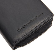 Sionel Full-Grain Leather Wallet til Kvinder - Structured Side Profile Showing Gusset Depth &amp; Expansion Capacity