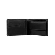Timo Full-Grain Leather Wallet til Mænd - Structured Side Profile Showing Gusset Depth &amp; Expansion Capacity