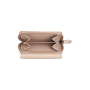 Solid Antique Brass Hardware &amp; Heavy-Duty Dual Zipper Detail on Zelan Full-Grain Leather Wallet til Kvinder