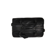 Liam Full-Grain Leather Weekender Bag til Kvinder - Structured Side Profile Showing Gusset Depth &amp; Expansion Capacity