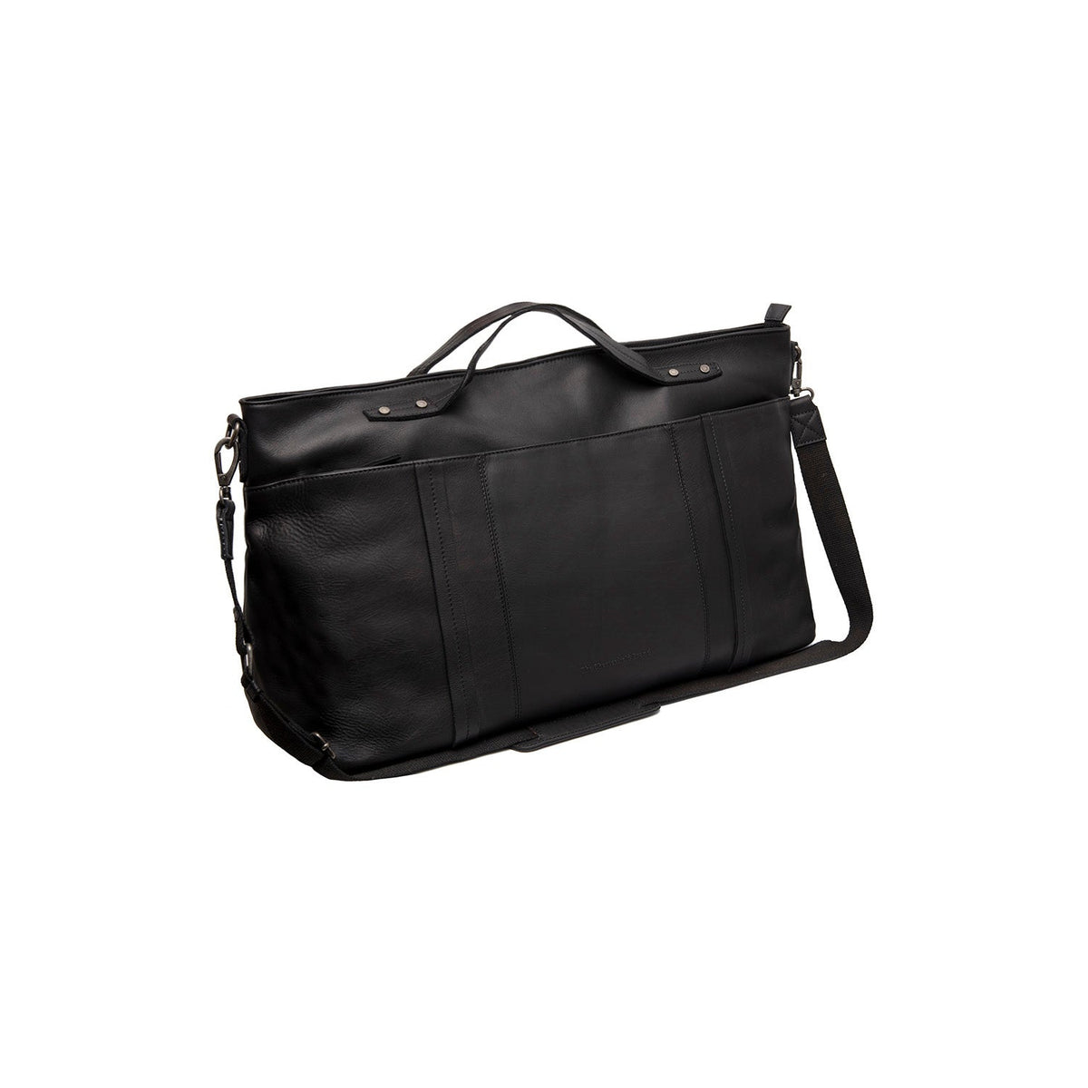 Mark Full-Grain Leather Weekender Bag til Kvinder in Classic 100% Full-Grain Leather - Full Exterior Front Profile View | Buy Online