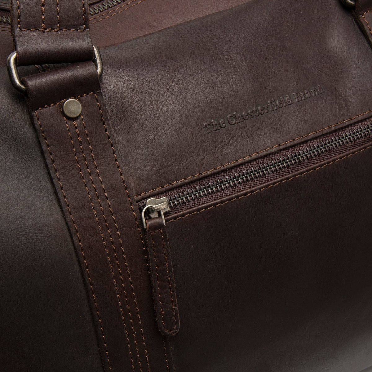 Rivaro Full-Grain Leather Weekender Bag til Kvinder – alternate product view 3