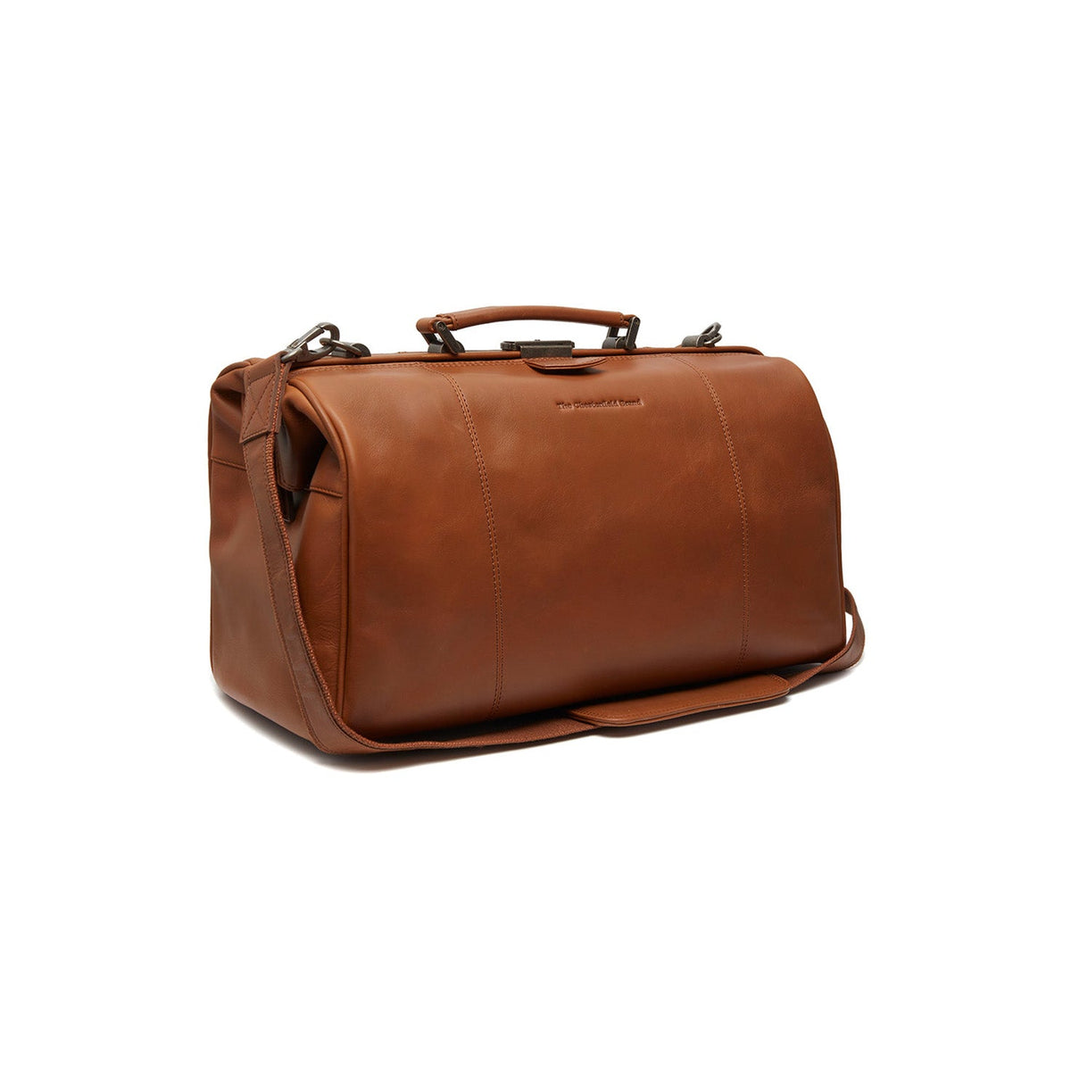Texel Full-Grain Leather Weekender Bag til Kvinder in Classic 100% Full-Grain Leather - Full Exterior Front Profile View | Buy Online