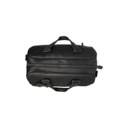 Solid Antique Brass Hardware &amp; Heavy-Duty Dual Zipper Detail on Volenza Full-Grain Leather Weekender Bag til Kvinder